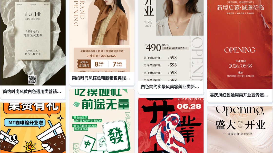 开业横幅设计