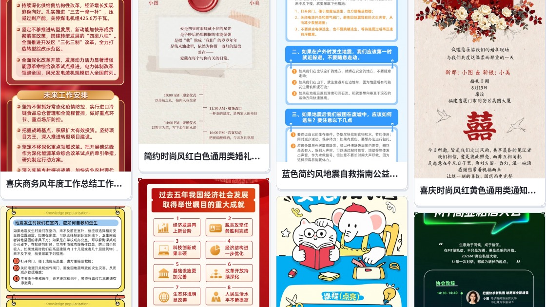 彩色长图