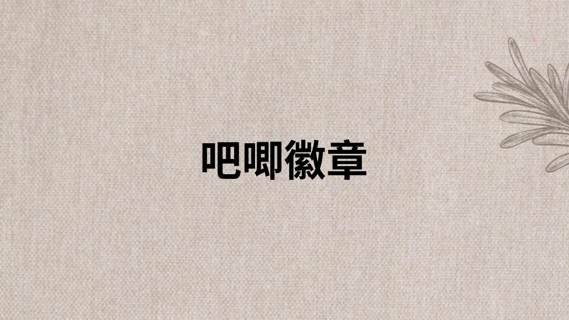 吧唧徽章