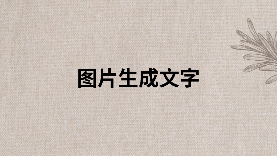 图片生成文字