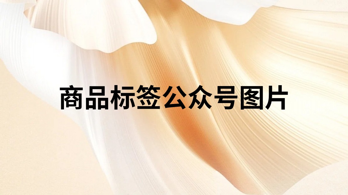 商品标签公众号图片