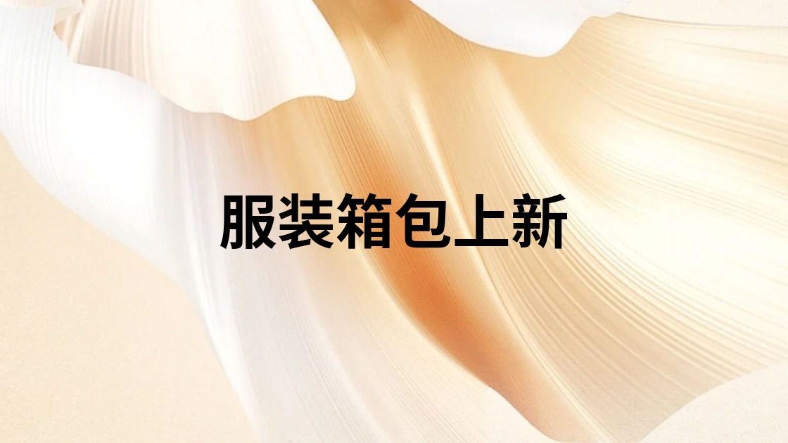 服装箱包上新